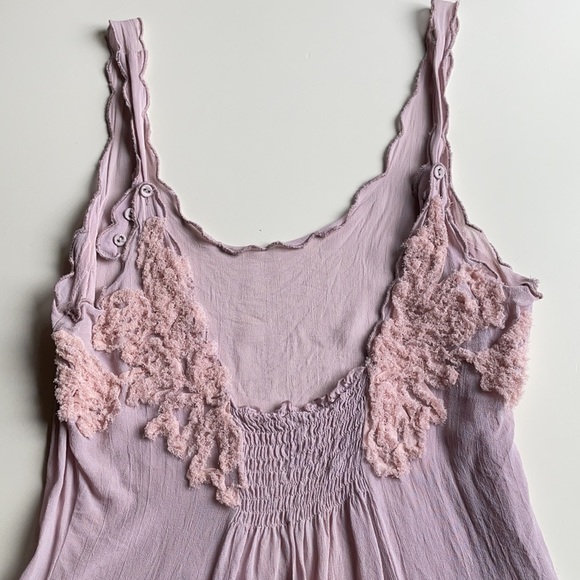 Free People | New Romantics Sheer Blush Cami | M - Picture 7 of 16
